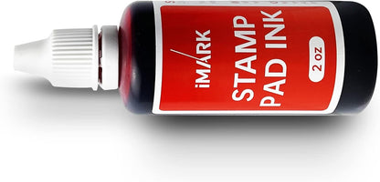 Premium Refill Ink for Self-Inking Stamps, Daters and Stamp Pads (2 oz, Red)