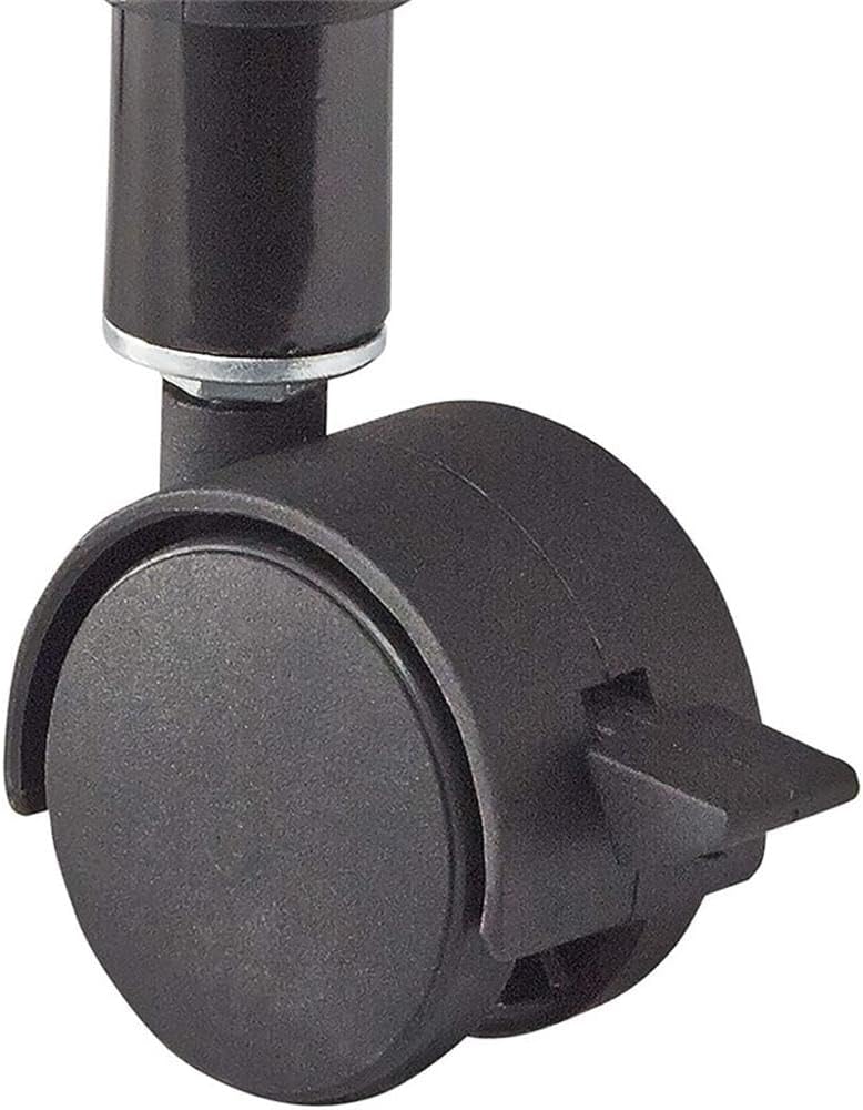 Safco Deskside 3 Tier Rolling Cart Printer Stand, Mobile Utility Table for Home Office with Steel Shelves, Black