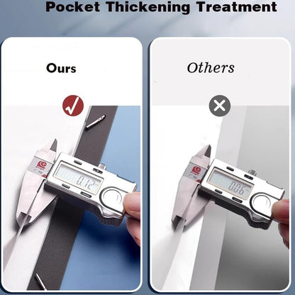 File Folder - 100 Pockets, Durable A4 Letter Size Organizer, Water-Resistant Plastic Dividers, Home/Office/School Document Holder (Blue)