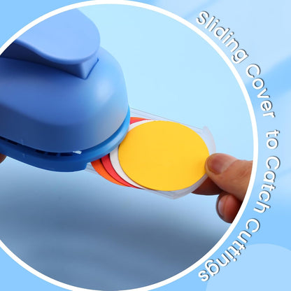LOONENG 3/8 Inch Circle Paper Punch - Create Perfect Circles for Handmade Craft Projects - Ideas for Scrapbooking, Card Making, DIY Photo Albums, Gift Tags, Homemade Confetti