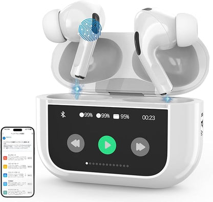 AI Language Translator Earbuds,3-in1 English-Spanish Translation Device,Instant Translation,Seamless Global Conversations, AI Bluetooth Earbuds with Charging Dock for Travel, Meetings, and Study