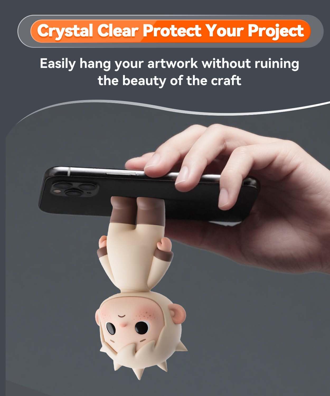 Extra Large Removable Mounting Putty, Strong Double Sided Glue Adhesive Dots No Residue, Clear Museum Sticky Tack for Picture Decor Craft,180 Pcs 0.6 x 1.38 in