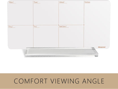 Desktop Whiteboard 12" x 6" Desktop Weekly Planner Whiteboard-Dry Erase Board-Portable Dry Erase Calendar to Do List White Board