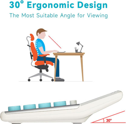 OSALO Desktop Calculator Extra Large Display 12-Digit Big Buttons Accounting Calculators Battery & Solar for Office Business (FQ-450 Extra Large)