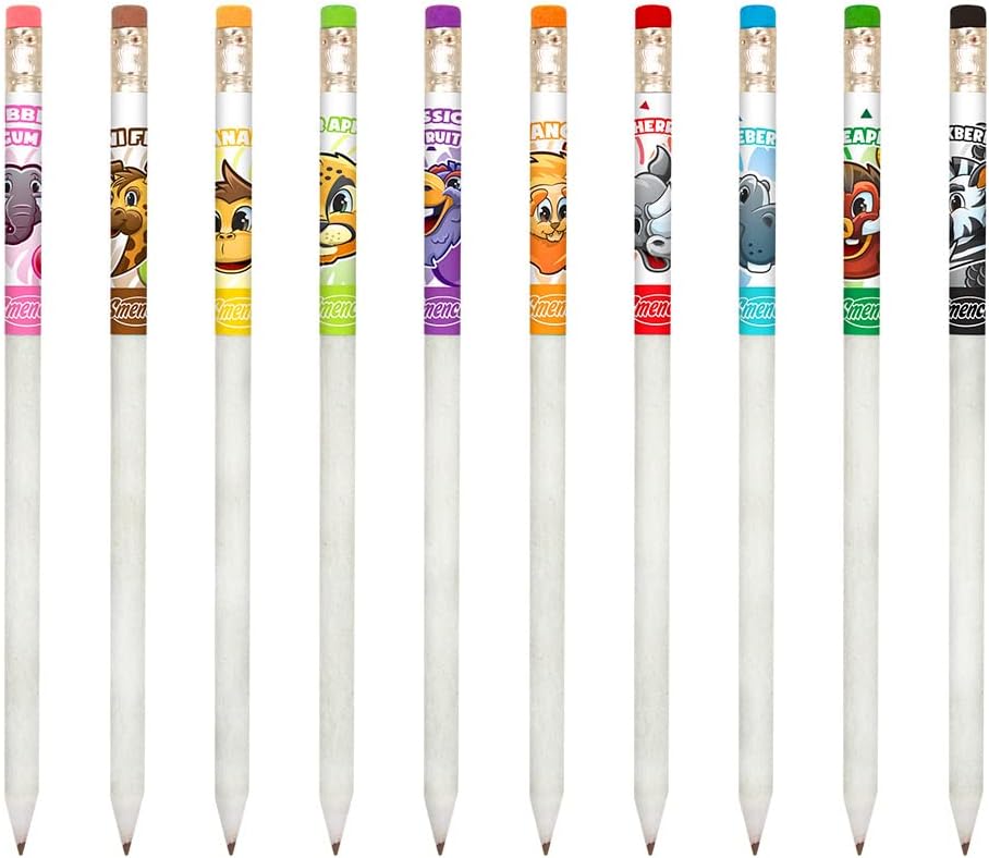 Safari Smencils Cylinder - HB #2 Patented Gourmet Scented Pencils, 50 Count, Gifts for Kids, Classroom Rewards, Party Favors, Stuffers
