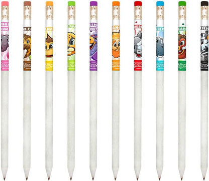 Safari Smencils Cylinder - HB #2 Patented Gourmet Scented Pencils, 50 Count, Gifts for Kids, Classroom Rewards, Party Favors, Stuffers