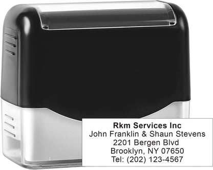 Large Size Custom Self-Inking Stamp Customized Return Address Stamp - Up to 5 Lines of Text Choose from Many Fonts & Ink Colors