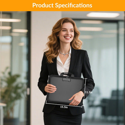 Hard Case Fireproof Document Box, Important File Organizer with Lock Waterproof Zipper, Portable Home Office Travel Storage Accordion Folder for Letter A4 Laptop Files