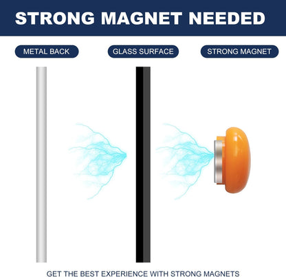 TSJ OFFICE Glass Dry-Erase Board - 48 x 32 Inches Wall Mounted Black Glass Magnetic Whiteboard, Large Frameless White Board for Office, Home & School