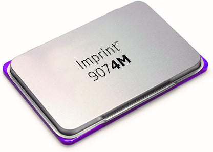 Trodat Imprint 9074M Metal Stamp Pad, 3-1/2" x 6-3/8", Purple