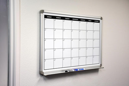 Month Calendar Dry-Erase Scheduling Whiteboard 60" x 40"