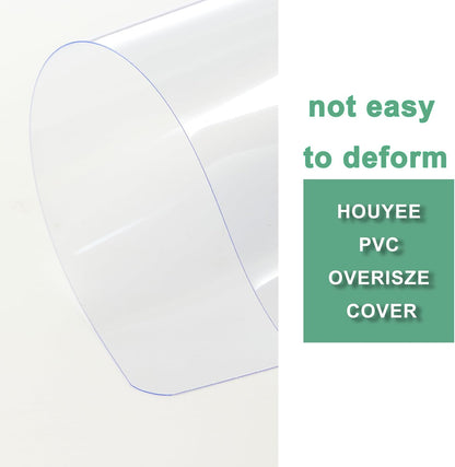 HOUYEE 100 Pack Clear Binding Presentation Covers, PVC Clear Covers for Binding,10 Mil, 8-3/4 x 11-1/4 Inches, for School Projects, Business Presentations, Personal Supplies, Oversize