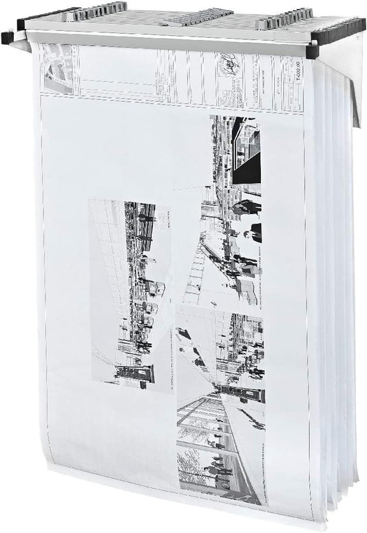 Adir Blueprint Wall Rack - Blueprint Plans Organizer and Construction Plan Holder - Poster Display and Map Rack for Office and Home (Without Blueprint Clamps)