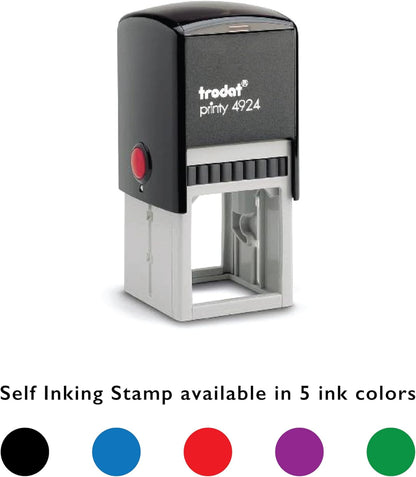 Personalized Bible Verse and Religious Cross Stamp or Book Embosser with Name in Classic Font. Wooden Stamp, Self Inking Stamp or Embosser (Cross Style #4)