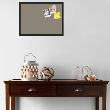 PinPix 23x17 Inch Cork Bulletin Board. This Decorative Framed Pin Board Comes with Pewter Design and a Satin Black Frame. Ideal for Home Office Decor or Message Board (PinPix-1812)