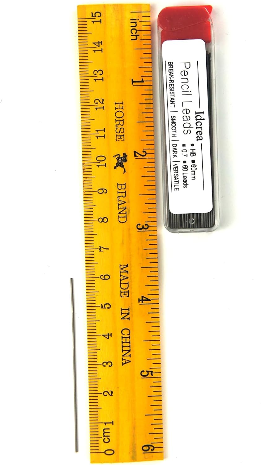 Mechanical Pencil Lead Refills, 0.7mm HB, 480 Pieces, 60mm Length