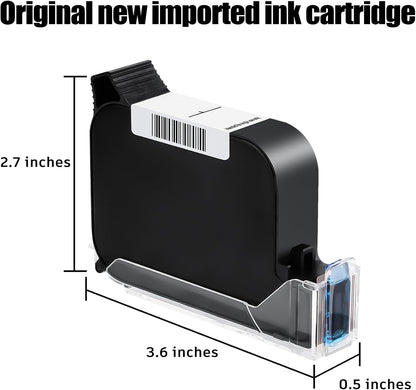 Original New 42ml Quick Dry Ink Cartridge, Replacement Compatible for 0.5inch/12.7mm Handheld Inkjet Printer TIJ314/TIJ990/T1000(Red)