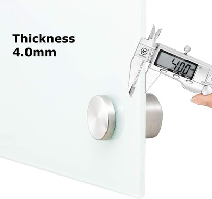 Glass Whiteboard 6'x 4', Magnetic Dry Erase Board, Large Framless Glass White Board for Wall Office School Home