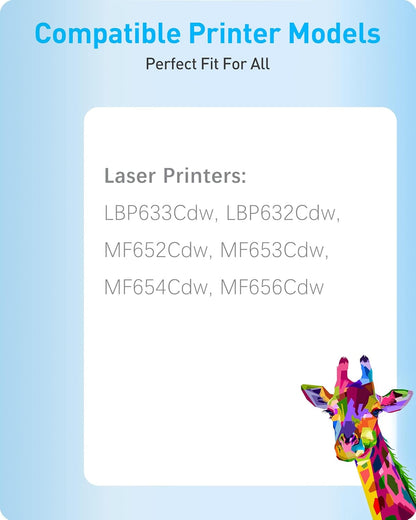 MasaiMara 067H 067 H High Capacity Compatible Toner Cartridges Replacement for Canon imageCLASS LBP633Cdw LBP632Cdw MF652Cdw MF653Cdw MF654Cdw MF656Cdw Printer(Black Cyan Magenta Yellow, 4-Pack)