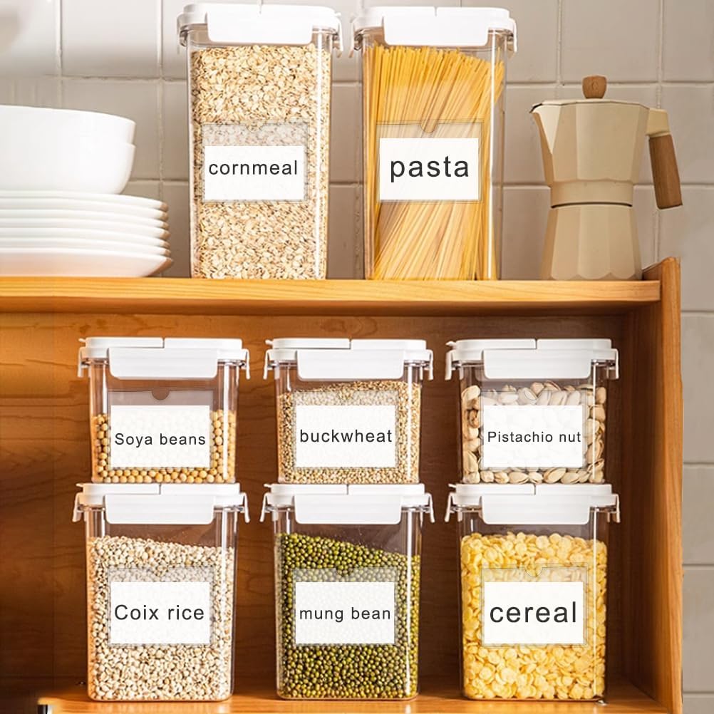 60 Pack Clear Self Adhesive Label Pockets, Label Holders Index Card Pockets Card Holder Shelf Label Holder for Organizing and Protecting (4 x 6 inches)