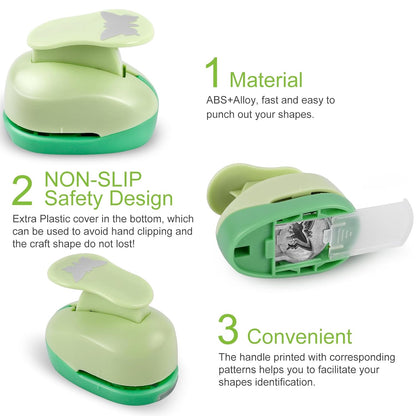 UCEC Butterfly Punch Cutter 1-inch, Paper Punches for Crafting, Craft Lever Punch Handmade, Hole Shape for Paper Crafting, Scrapbook, Cards Decoration, DIY Arts Projects