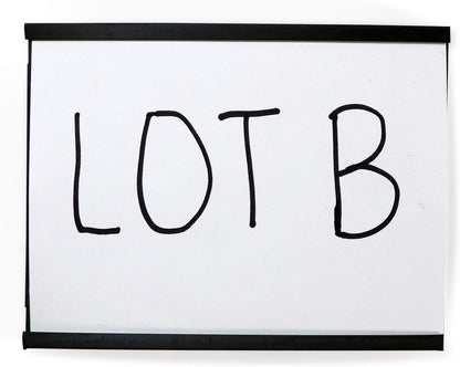 SmartSign (10-Pack) Magnetic C Channel Card Label Holders - 3" x 4" Metal Racks and Shelf Label Holders with Paper Inserts