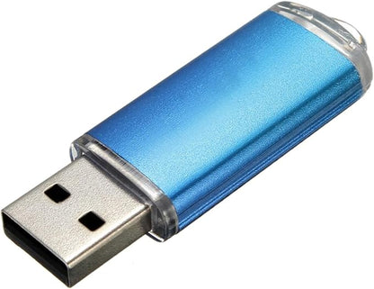 TOPESEL USB Flash Drive 5 Pack 4GB USB 2.0 Flash Drive Memory Stick USB Drive Thumb Drives USB Stick (5 Mixed Colors: Black Blue Green Red Silver)