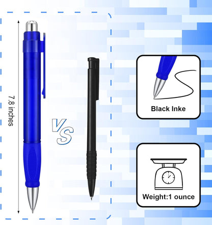 Big Fat Pens - Enhanced Writing Stability for Arthritis and Elderly Easy Thick Grip 3pcs Blue