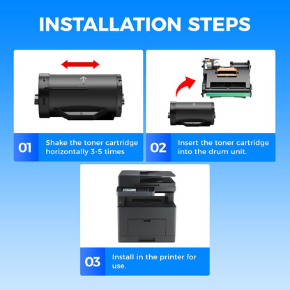 KingKJ H815 S2810 Black Toner Cartridge 2-Pack High Yield Replacement for Dell 593-BBMF 593-BBML Toner Cartridges Compatible with Dell H815 S2810dn H815dw S2815dn Laser Printer Ink All-in-One Copier