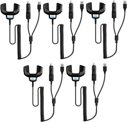 (5PCS) Car Charger Cable for TC77 Car Charger for Symbol Zebra Car Charger TC70 TC55 TC72 TC75 TC70X TC75X TC700H Battery Charger CHG-TC7X-CLA1-01 Scanner Charger Cable TC77 Charger Cable