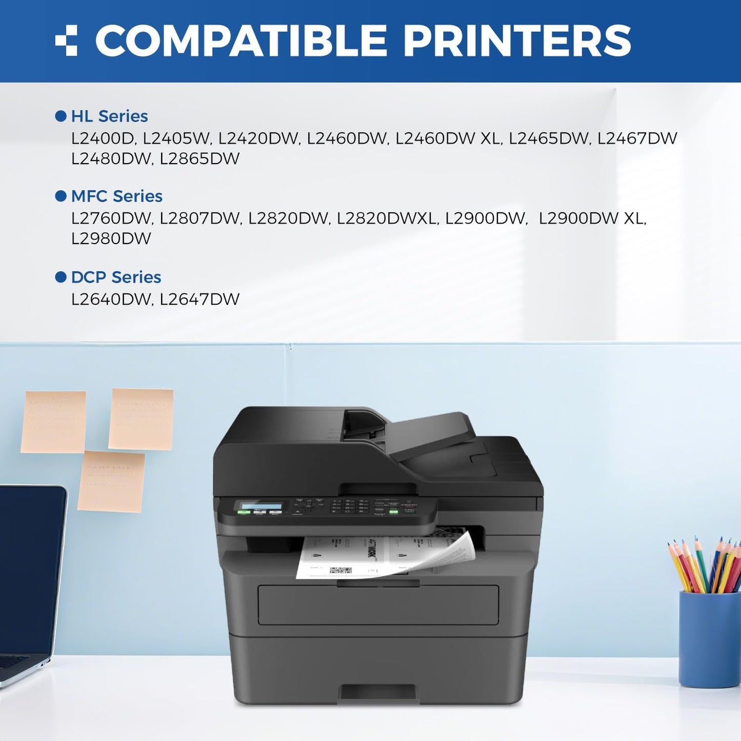 DR830 Drum Unit (Not Toner) 2-Pack Replacement for Brother DR-830 Imaging Drum Compatible for HL-L2460DW HL-L2405W HL-L2480DW MFC-L2820DW DCP-L2640DW MFC-L2900DW HL-L2400D HL-L2460DW XL Laser Printer