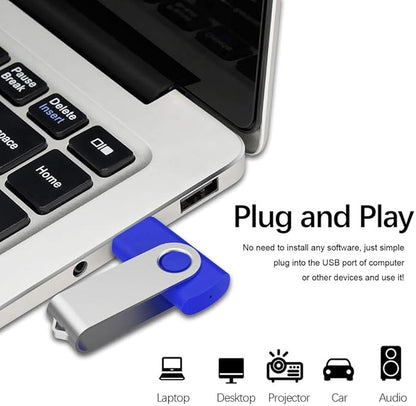 Aiibe 50Pcs 4GB Flash Drive Bulk USB Flash Drive 4GB 50 Pack USB 2.0 Thumb Drives Memory Stick USB Drive, Blue