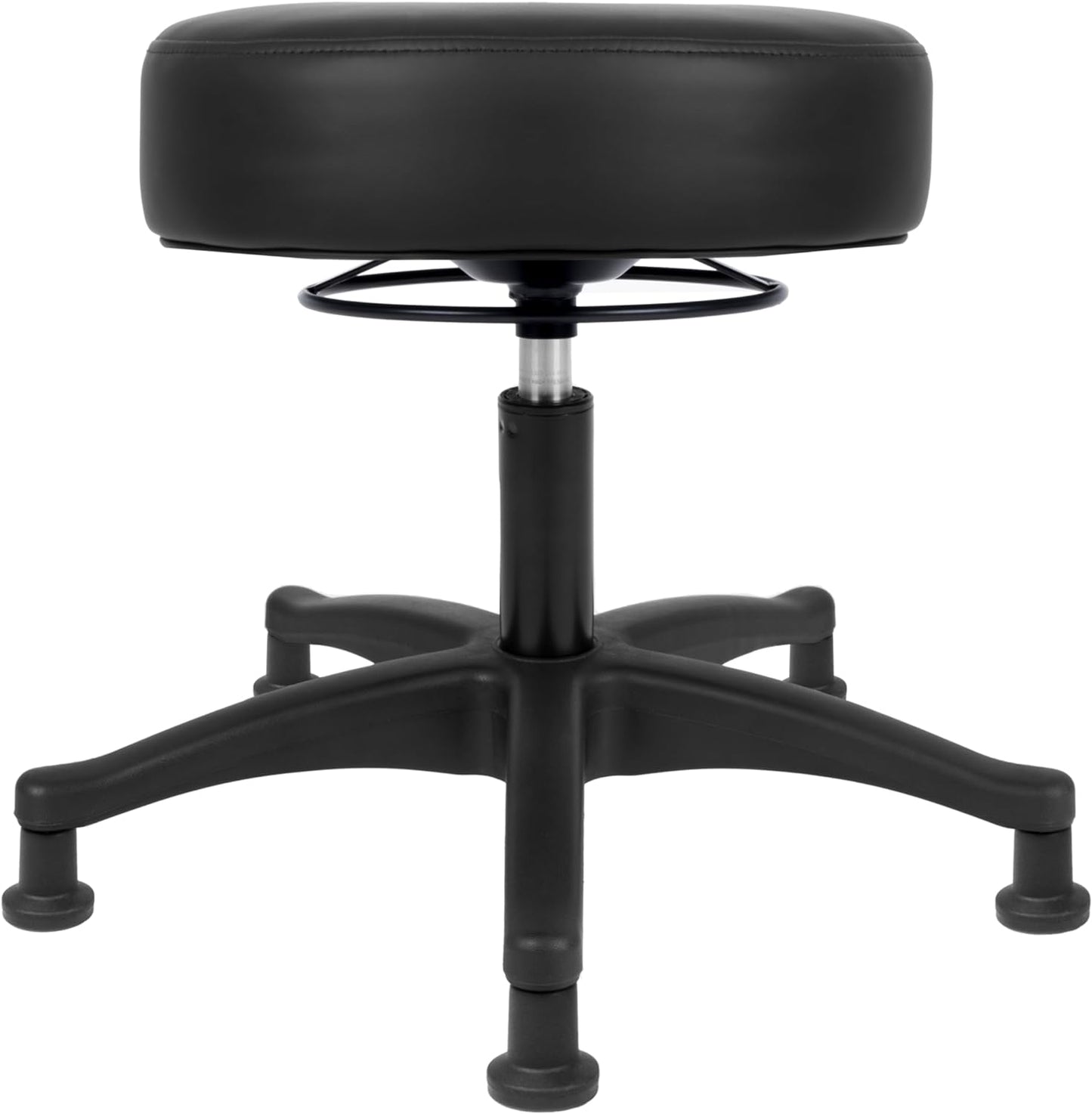TAKE UR SEAT®15" Table Height Adjustable Round Seat Stool Heavy Duty Built and Shipped Within 24 Hours, Spa, Medical, Lab, Black (Glide)