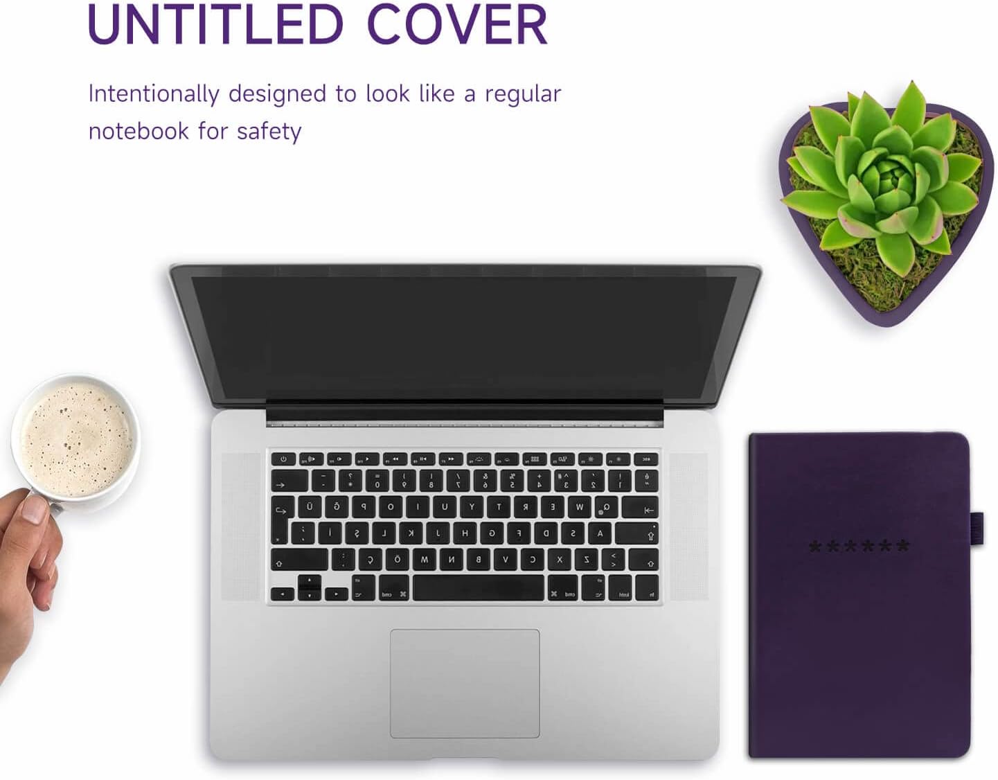Password Book with Alphabetical Tabs – Hardcover Internet Address & Password Organizer – Password Keeper Notebook for Computer & Website – 5.2 x 7.6" Log-in Password Journal w/Thick Paper (Purple)