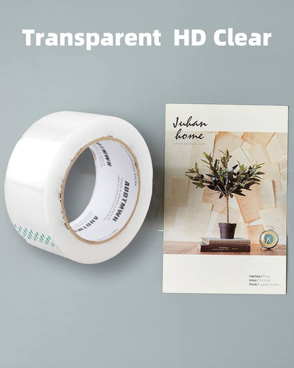Packing Tape Refills, Clear, Packaging Tape Heavy Duty Designed for Moving, Shipping and Packing, Mailing,1.88" x 60 yds, 2 Rolls