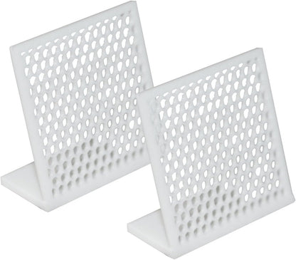 PIAOLGYI Pin Display Stand,Pin Board for Desktops & Shelves,Pin Holder Display for Badges Pins Collectible(White)