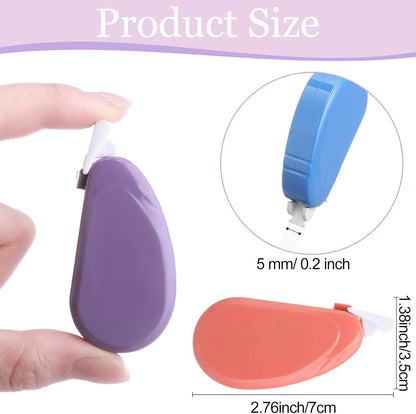 Chivao 100 Pack Mini Correction Tape Bulk Ink Corrector Eraser Tape Set Cute Aesthetic Colorful Instant Correction Applicator for Office School Student Stationery Supplies, 0.2 x 158 Inch (Pastel)