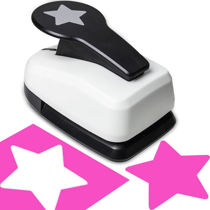 Craft Holes Punch, 2 Inch Star Shape Paper Punchs Scrapbook Punches for Craft, DIY Handmade Paper Punch for Festival and Greeting Card Making
