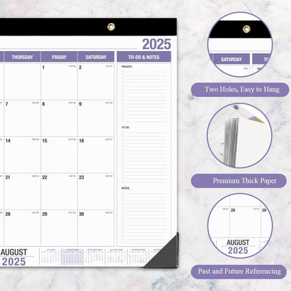 Large Desk Calendar 2025-2026, Runs from August 2025 to December 2026, 22" x 17" Desk Calendars with to-do List, 17 Months Calendar 2025, Extra Large Desk Calendar for Home or Office