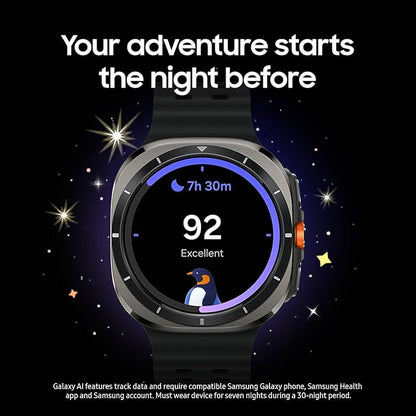 Samsung Galaxy Watch Ultra (2025) 47mm LTE Smartwatch, Titanium Casing, Advanced Sleep Coaching, Running Coach, Energy Score, Heart Rate Tracking, GPS, Titanium Blue [US Version, 2 Yr Warranty]