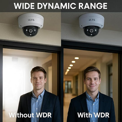 CMHD7322WE-28F | 2MP 1080p HD-TVI Dome Camera | 2.8mm Wide Angle Lens | 98ft Matrix IR Night Vision | IP67 Weatherproof IK10 Vandal-Proof