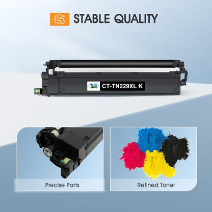 TN229XL TN229 229XL MFC-L3780CDW Toner Cartridges: HL-L3220CDW Compatible for Brother TN229XL TN229 TN 229XL TN-229 HL-L3280CDW HL-L3300CDW HL-L3295CDW MFC-L8395CDW MFC-L3720CDW Printer (5 Pack)