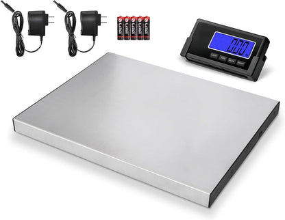 THINKSCALE Shipping Scale, 397lb Heavy Duty Digital Stainless Steel Large Platform Postal Scale with Wireless Display, Baby Scale Office Package Scale,Commercial Scale for Business, Puppy Scale
