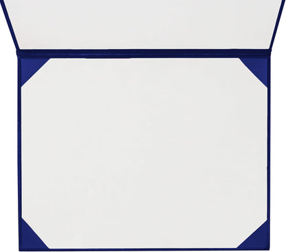 GraduationMall 8.5"x11" Smooth Padded Diploma Cover Certificate Holder Royal,12-Packs