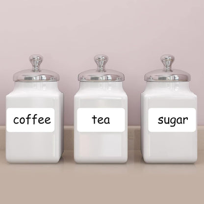 SVNOOC Multi-Use Removable Dry Erase Labels Stickers, White, Reusable Sticky Notes (2x4 inches) (2 * 4 inches White)