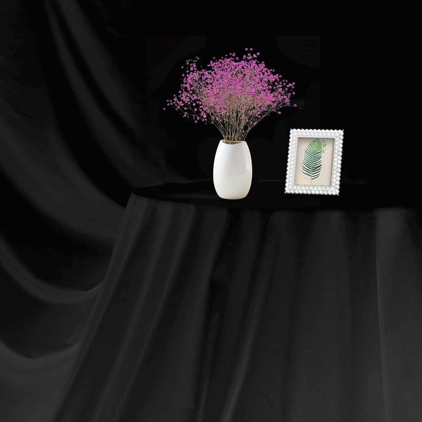 Black Photo Backdrop for Photoshoot Black Background for Photography Photo Backdrop Curtain for Party 10 x 20 FT