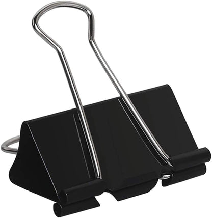 Extra Large Binder Clips 2 Inch (48 Pack), Big Paper Clamps for Office and Home Supplies, Black