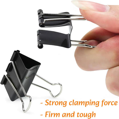 Extra Large Binder Clips 2 Inch (60 Pack), Heavy Duty Big Binder Clips Big Paper Clamps for Office and Home Supplies, Black