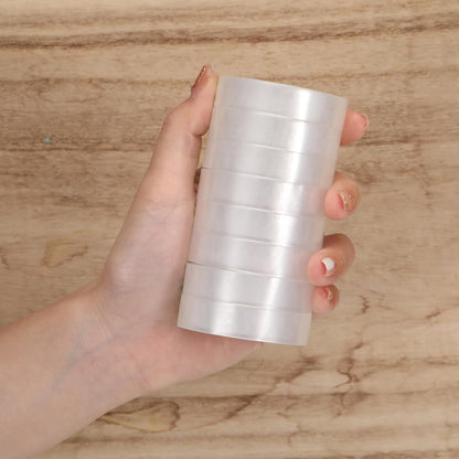 Jetec 200 Rolls Clear Tape Bulk Transparent Invisible Tape Refills 1/2 x 1260 Inches Glossy for Gift Wrapping Dispenser Office School Home Use Gift Wrap Desk Supplies