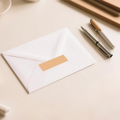 Brown Rectangle Color Coding Labels 3 × 1 Inches, Self-Adhesive Writable Waterproof Vinyl Blank Sticker Roll for Office Home School Business 1000 PCS